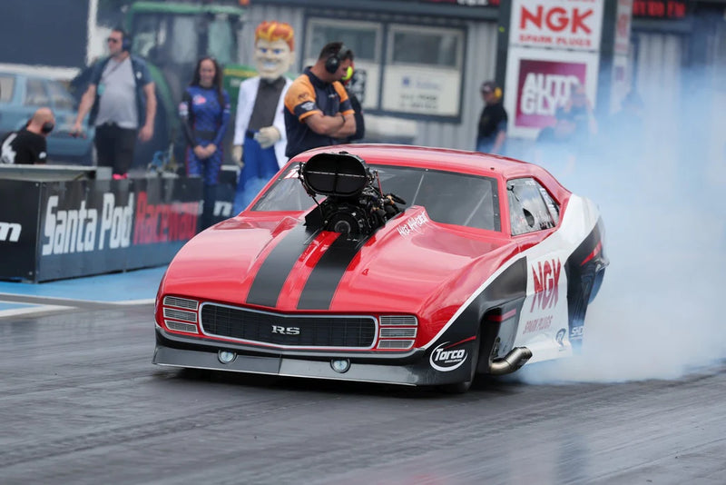 Santa Pod race track with RS drag car