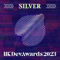UK Dev award silver award badge 2023